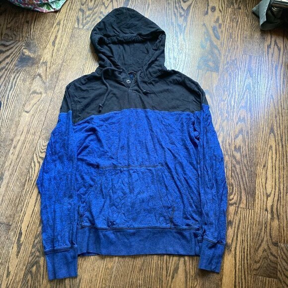 American Eagle black and blue hoodie LARGE classic fit - Picture 1 of 5